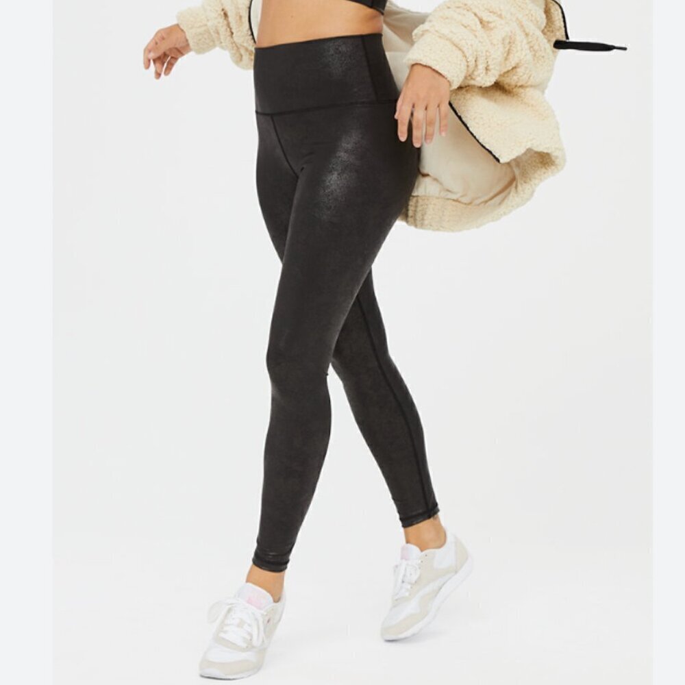 Aerie Real Me Black Coated Legging